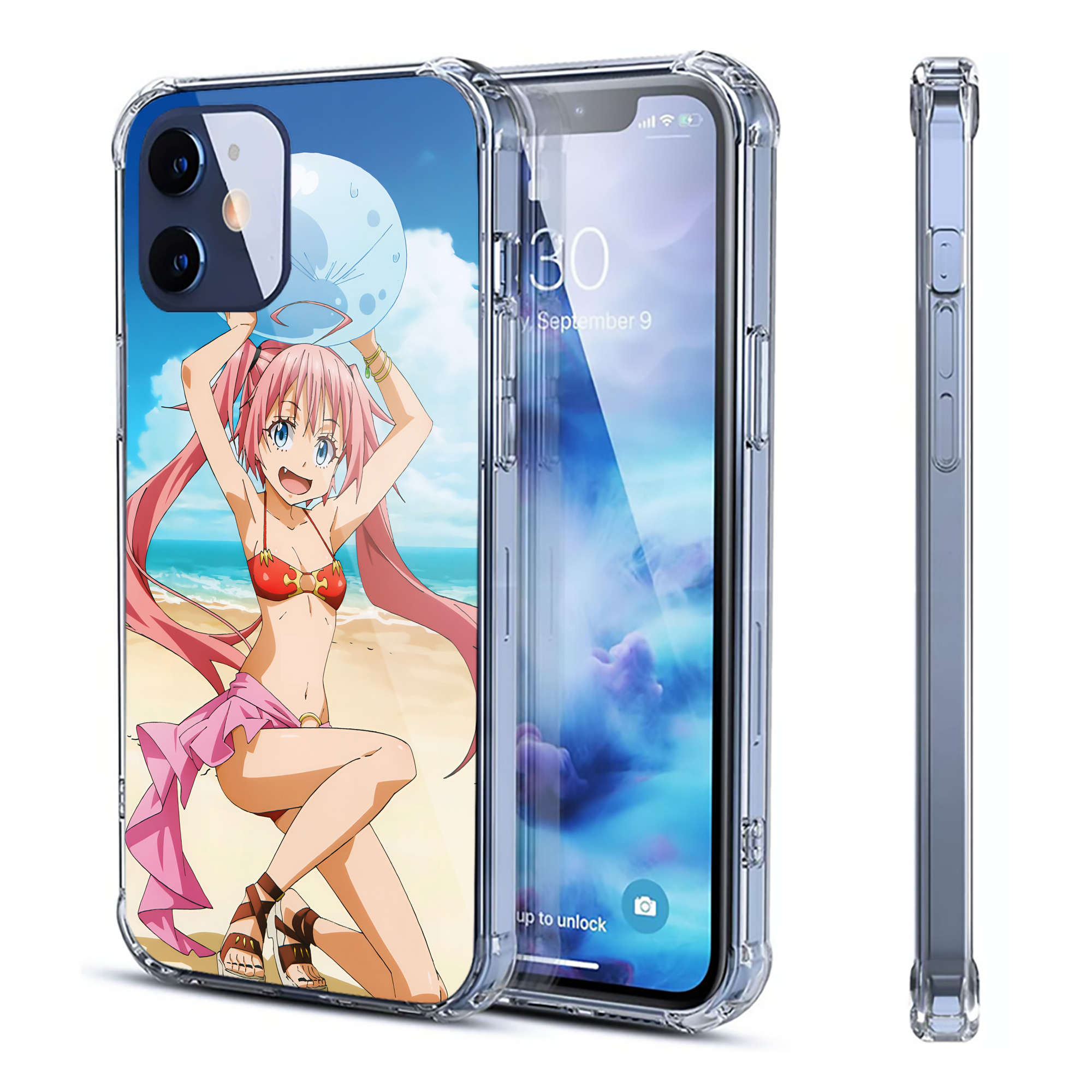 （画像用） 転スラ Regarding Reincarnated to Slime 【iPhone 12シリーズ対応】透明スマホケース（クリアソフトケース）